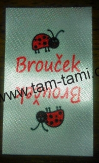 etiketa do švu Brouček 50 ks